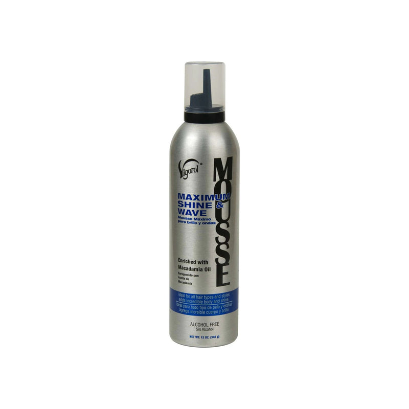 Vigorol Maximum Shine Wave Styling Mousse 12 oz
