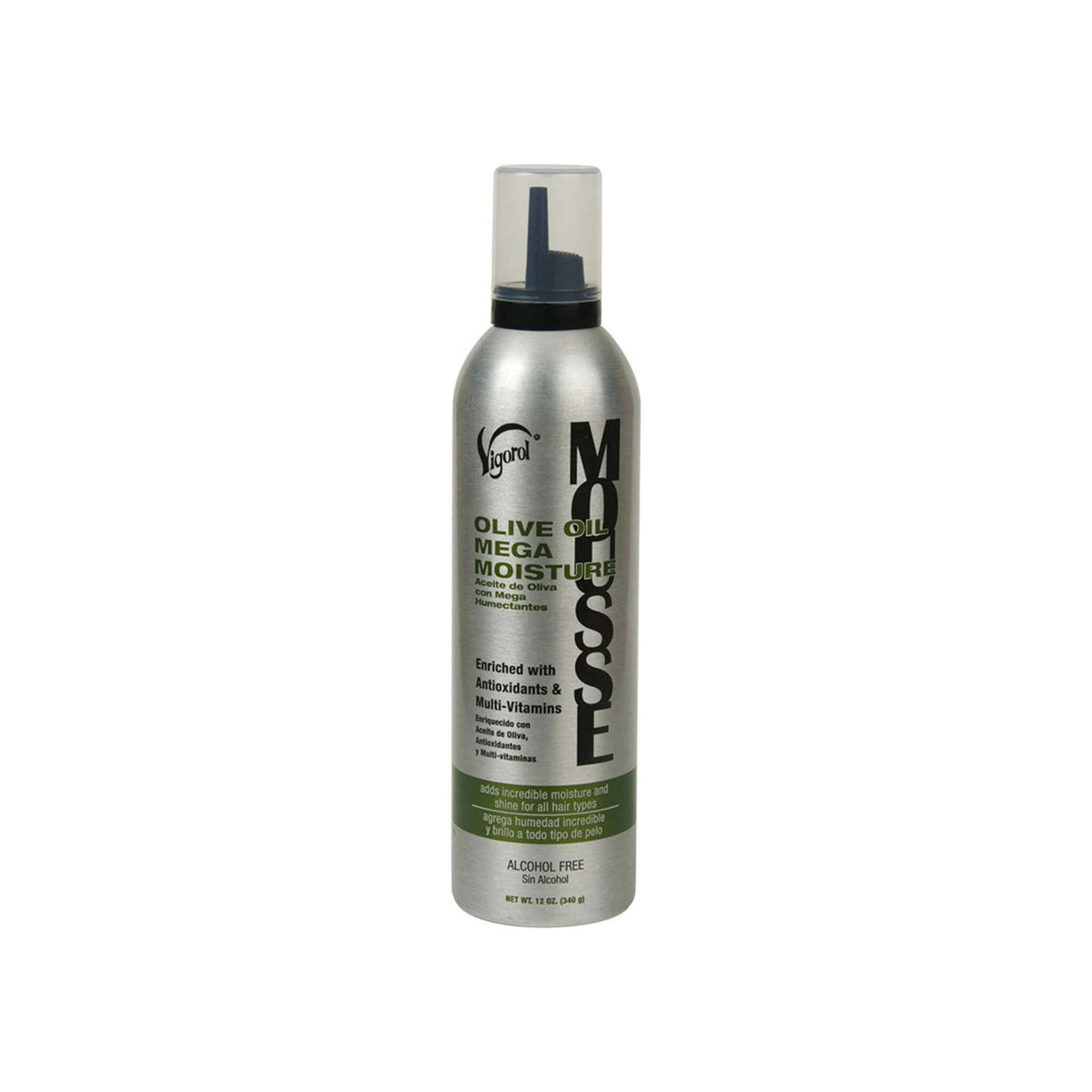 Vigorol Olive Oil Mega Moisture Styling Mousse 12 oz
