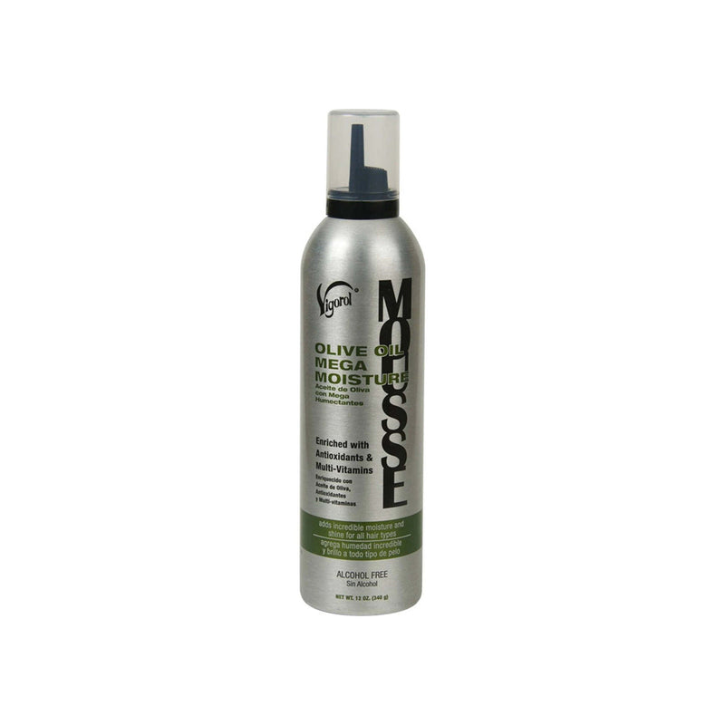 Vigorol Olive Oil Mega Moisture Styling Mousse 12 oz